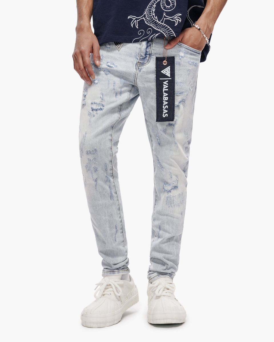 VALABASAS VLBS-VJ1-1011 Collage Skinny Denim