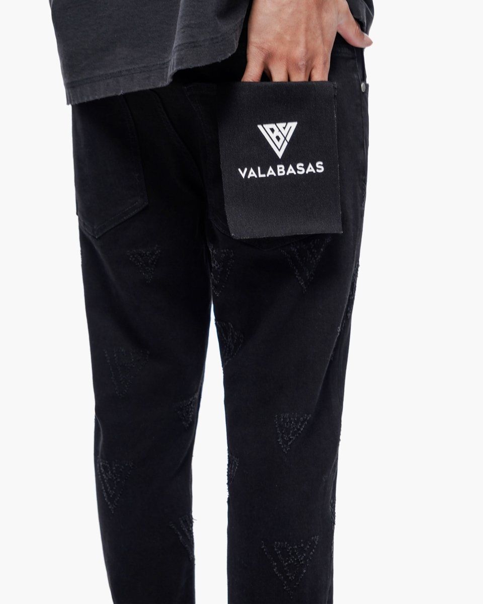 VALABASAS Iso Skinny Jet Black Jeans VLBS-VJ2-1043