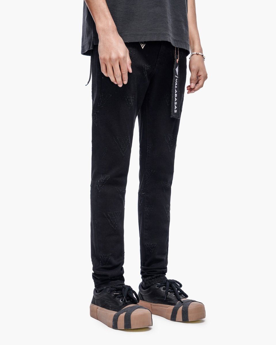 VALABASAS Iso Skinny Jet Black Jeans VLBS-VJ2-1043