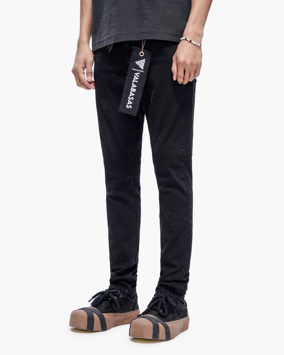 VALABASAS Iso Skinny Jet Black Jeans VLBS-VJ2-1043