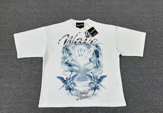 WAVE DISTRICT GLORY (WHITE) OVERSIZED TEE WDS-3T002A