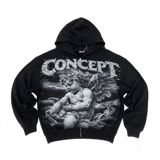 CONCEPT  "Cherub 1" Hoody - Black CFHOODIE_7