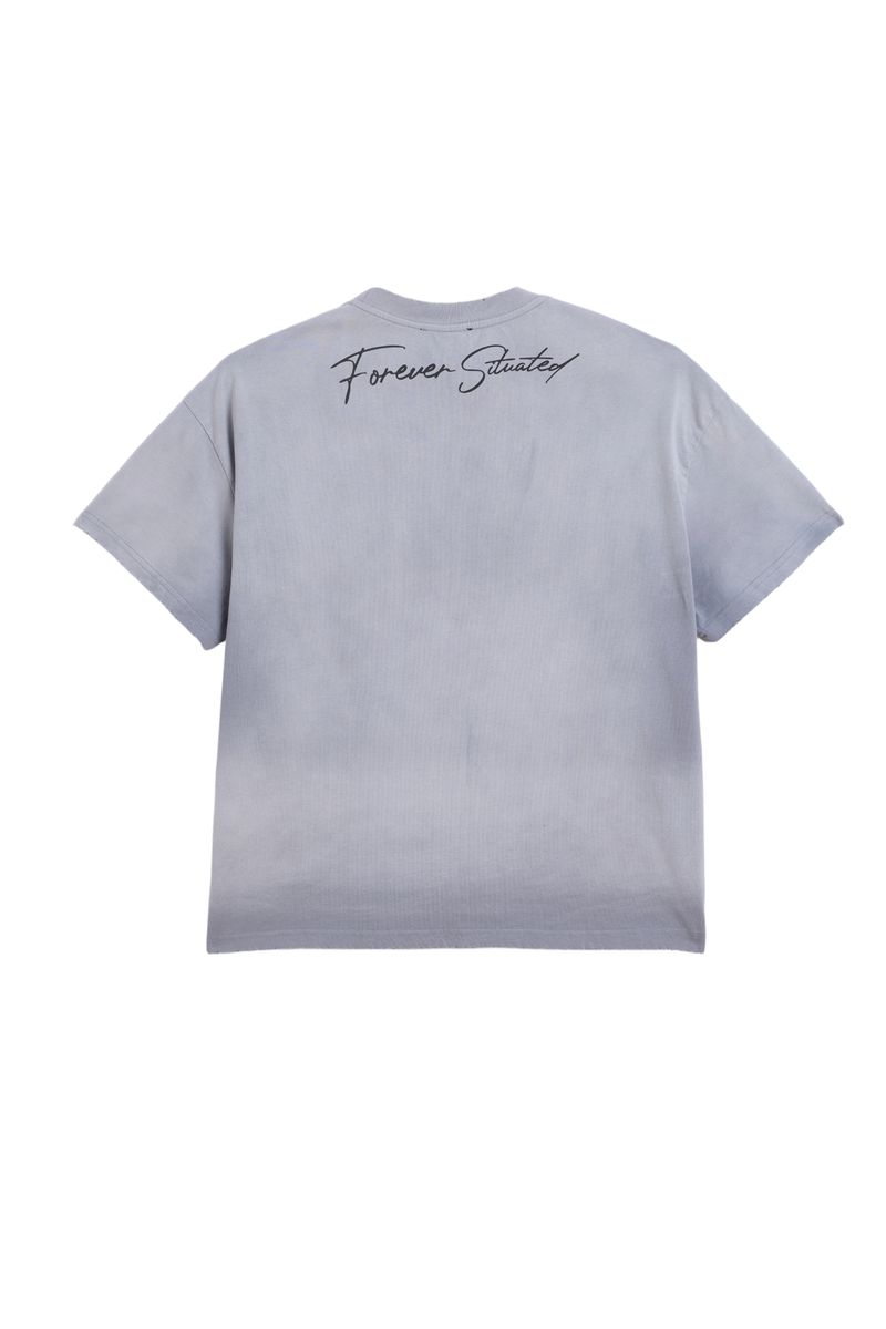 FOREVER SITUATED Ferris Wheel Grey Tee
