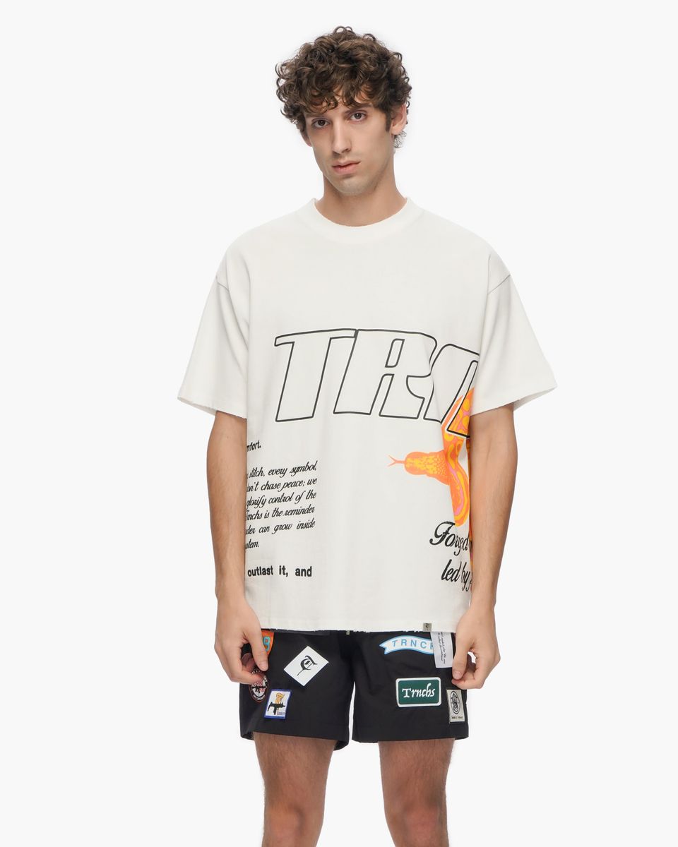 TRNCHS FORGED BY STRUGGLE White Tee