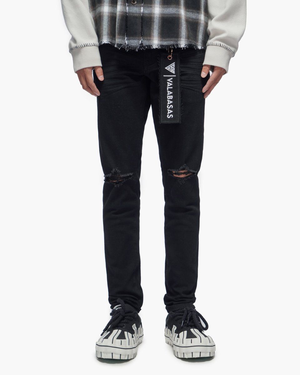 VALABASAS VLBS-VJ1-1015 Mr.Clean Black Skinny Jeans