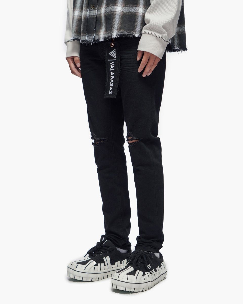 VALABASAS VLBS-VJ1-1015 Mr.Clean Black Skinny Jeans