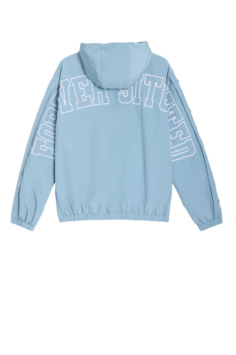 FOREVER SITUATED Nylon Track Jacket Baby Blue FSNYLONJBB