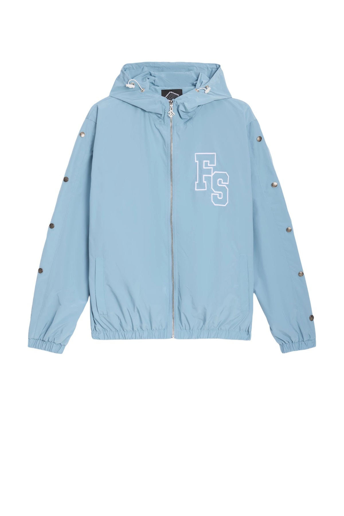 FOREVER SITUATED Nylon Track Jacket Baby Blue FSNYLONJBB