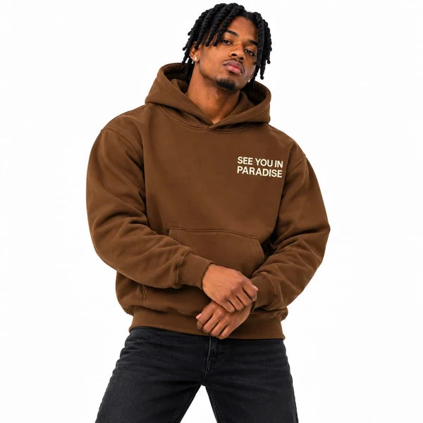 See You In Paradise Wingspan Hoodie (Brown) 8816H