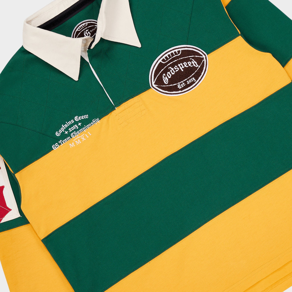GODSPEED Classic Field Rugby Shirt (Green Yellow)