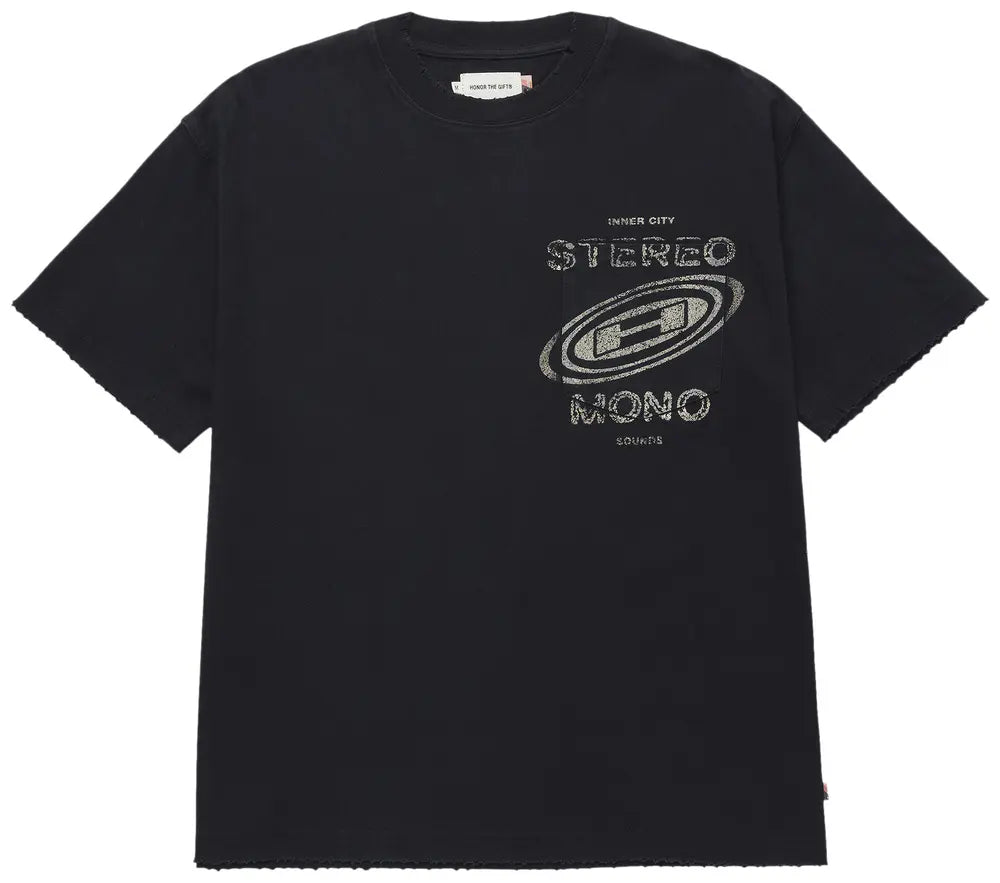 HONOR OF THE GIFT STEREO MONO TEE BLACK