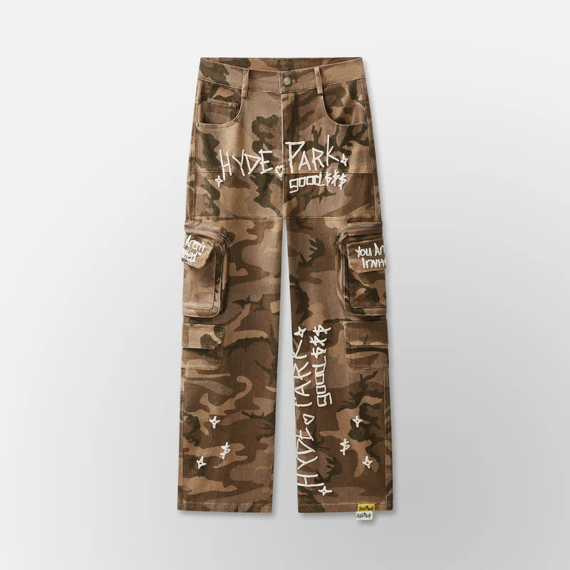 HYDEPARK Urban Desert Camo Cargo Fatigue - Brown