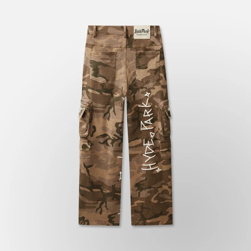 HYDEPARK Urban Desert Camo Cargo Fatigue - Brown
