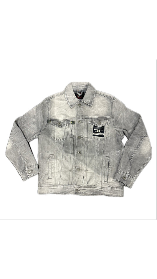 BAYSIDE DENIM TRUCKER JACKET (ARCTIC GREY)-JJ58R
