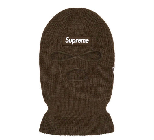 Supreme New Era Box Logo Balaclava Brown FW24 Shiesty Ski Mask