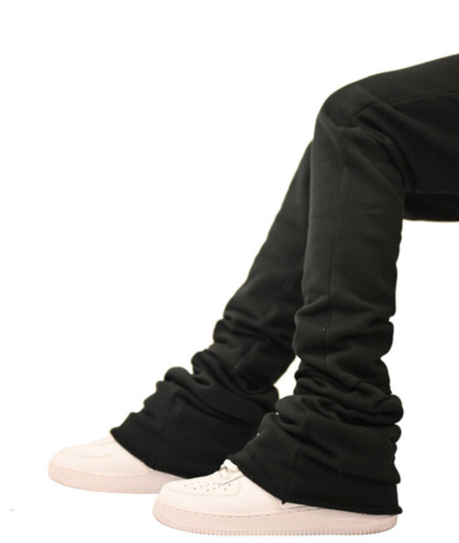Super Stacked Doctrine Sweatpants - Flared Joggers-DBOO24