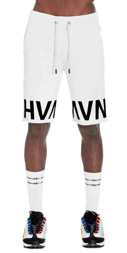 FRENCH TERRY SWEAT SHORT IN WHITE-38B0-FS01B