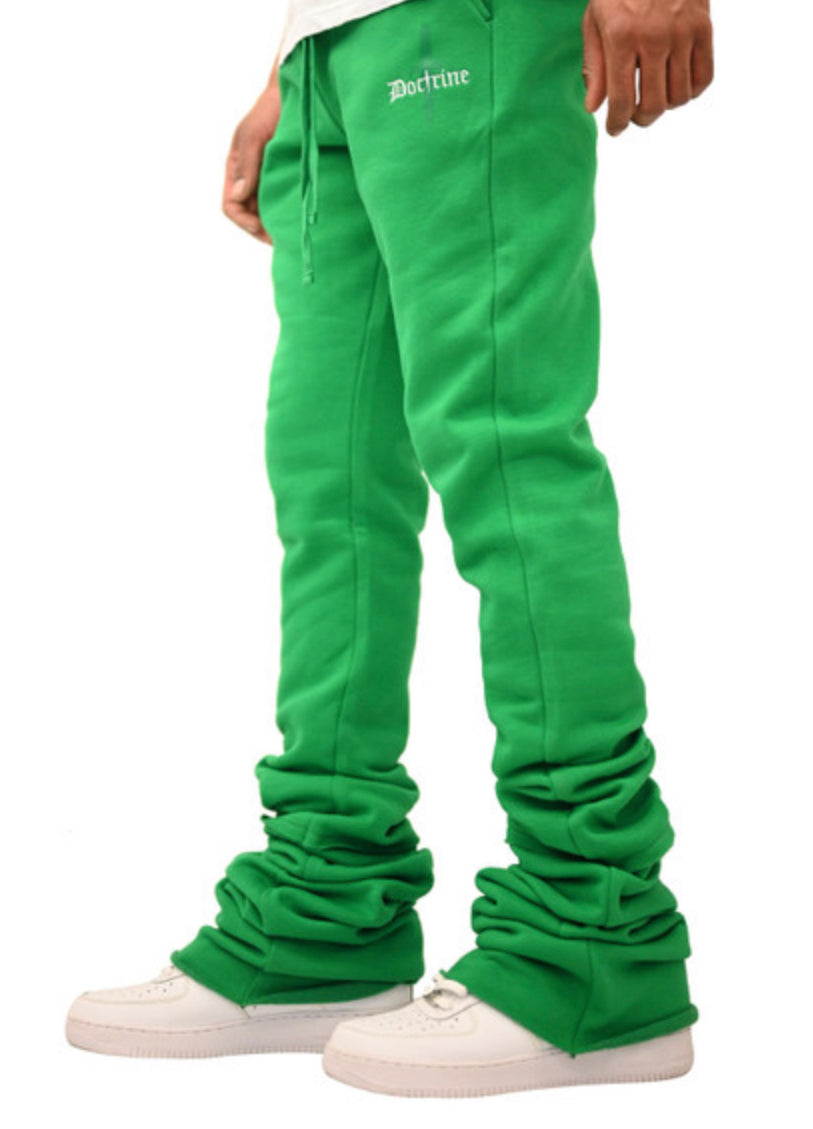 Super Stacked Doctrine Sweatpants - Flared Joggers-DBOO24