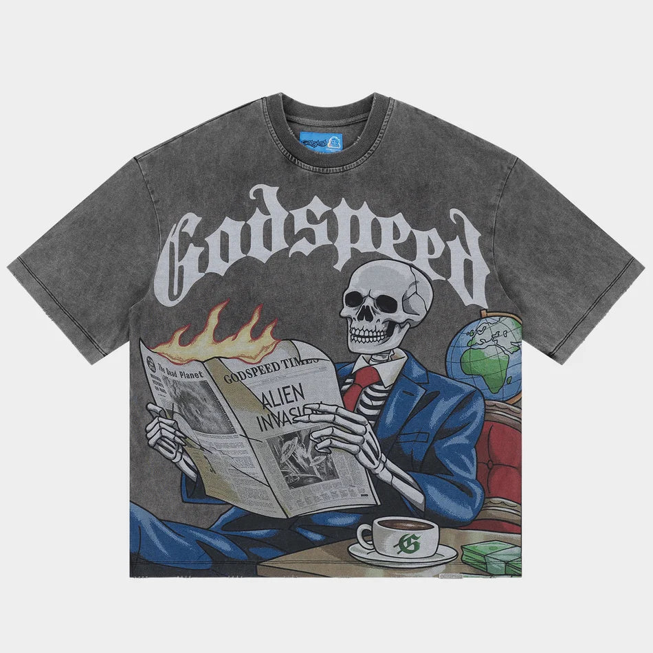 GODSPEED GS Times T-Shirt NG(GREY WASH)