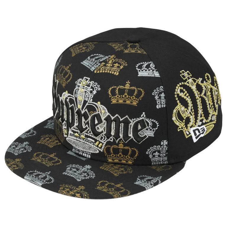 Supreme black Crown New Era® Hat
