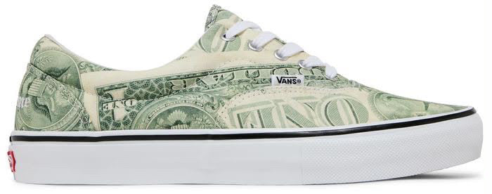 Supreme x Vans Skate Era ‘Dollar Bill’