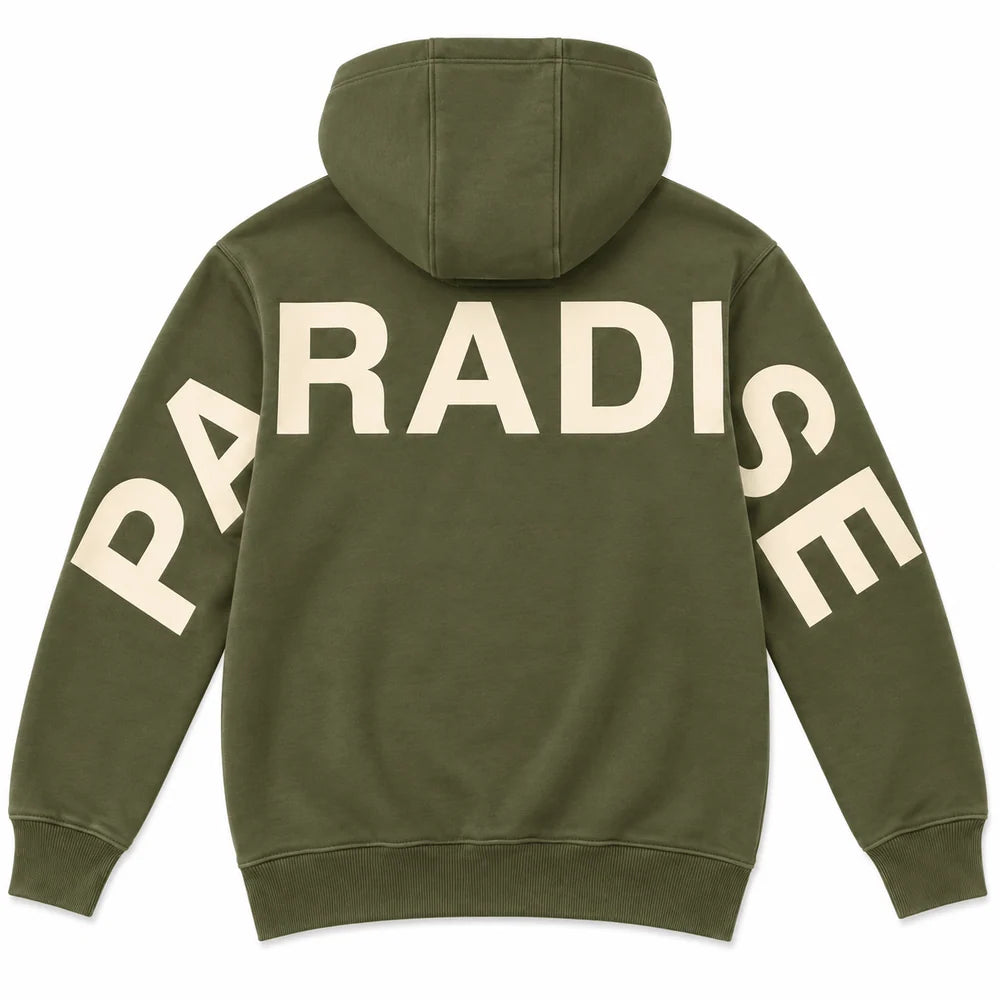 See You In Paradise Wingspan Hoodie (Olive/Cream) 8816H