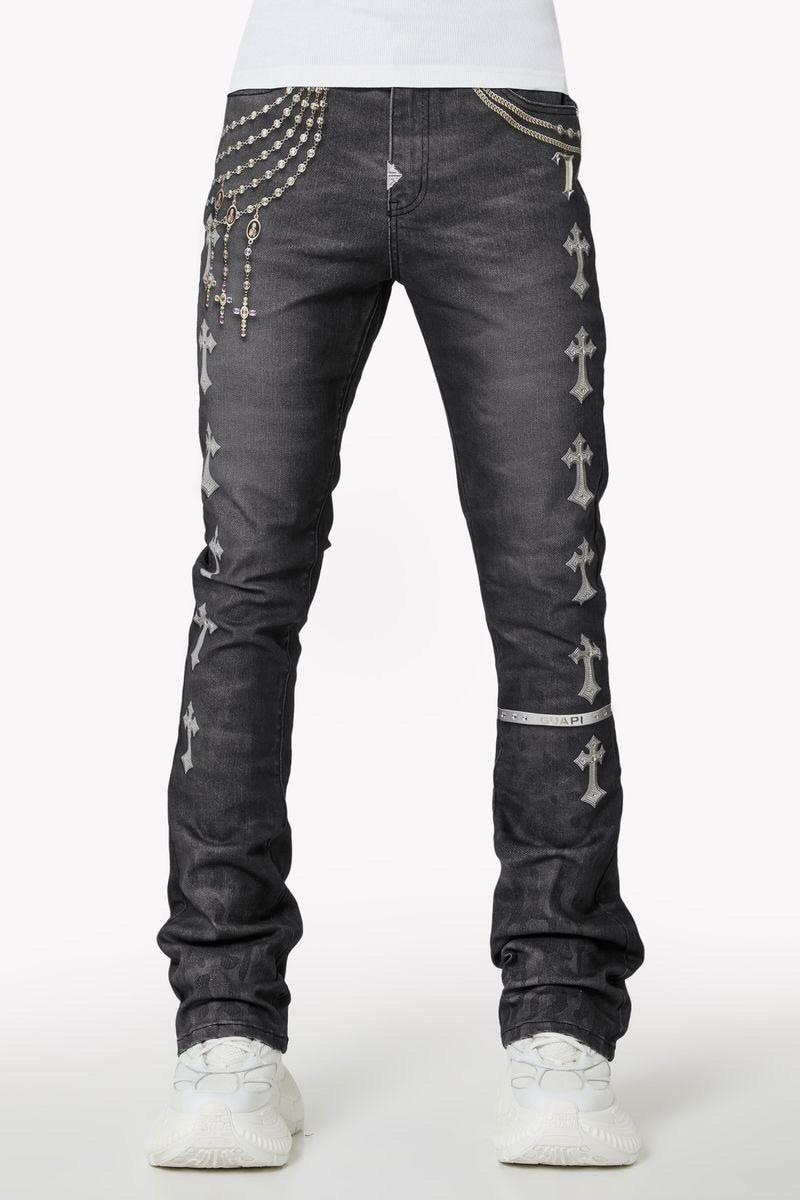 GUAPI OBSIDIAN BLACK HEAVENS VAULT DENIM Jeans