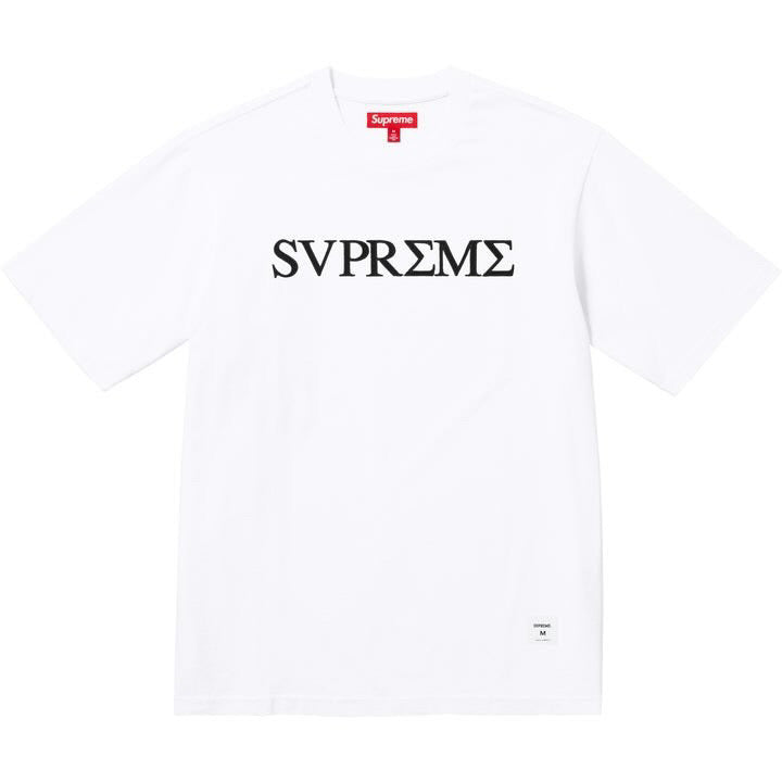 Supreme white Greek S/S Top