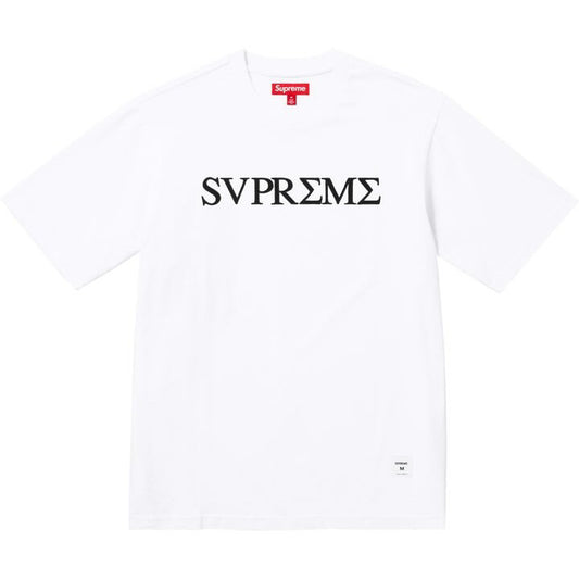 Supreme white Greek S/S Top