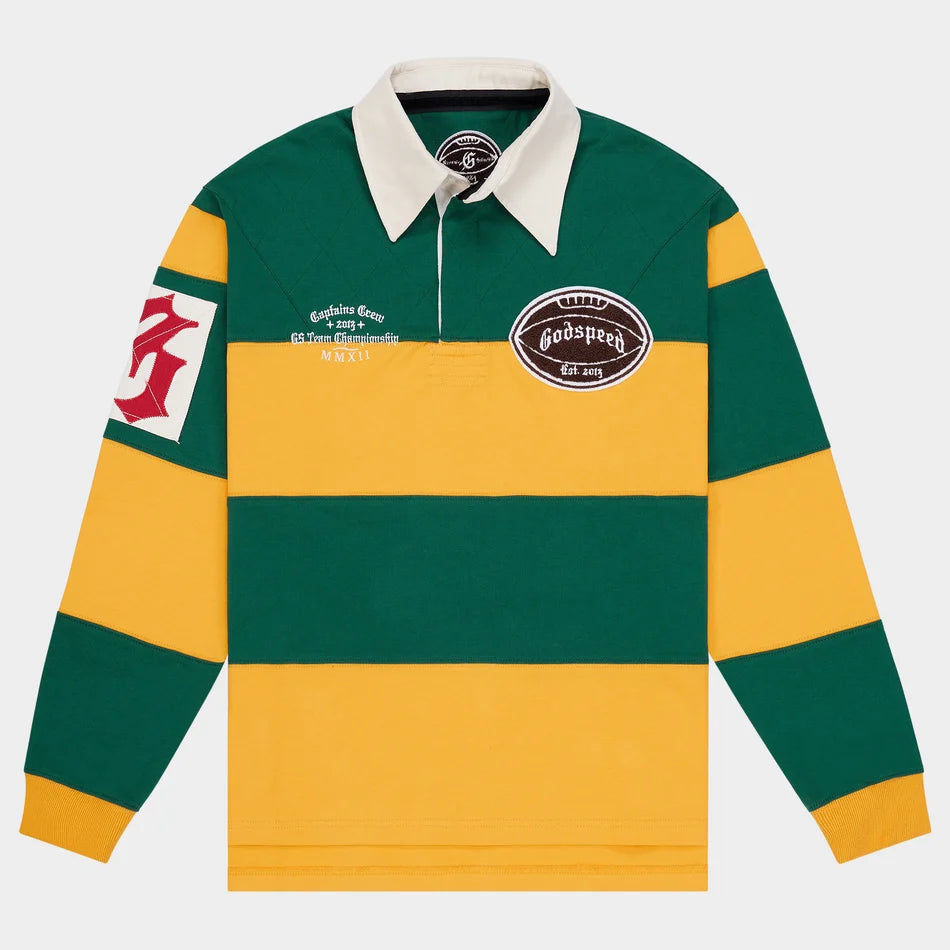 GODSPEED Classic Field Rugby Shirt (Green Yellow)