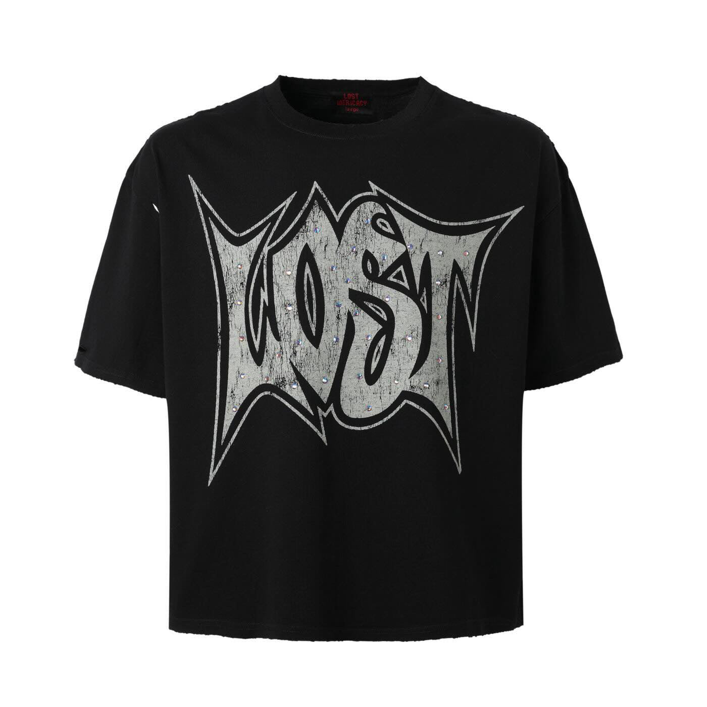 Black Lost Outline T-Shirt