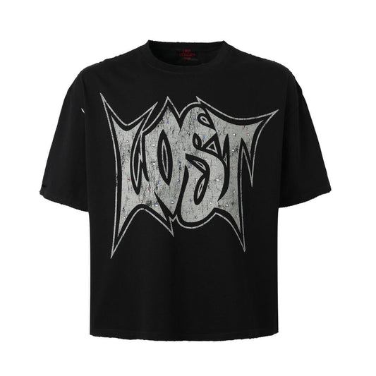 Black Lost Outline T-Shirt