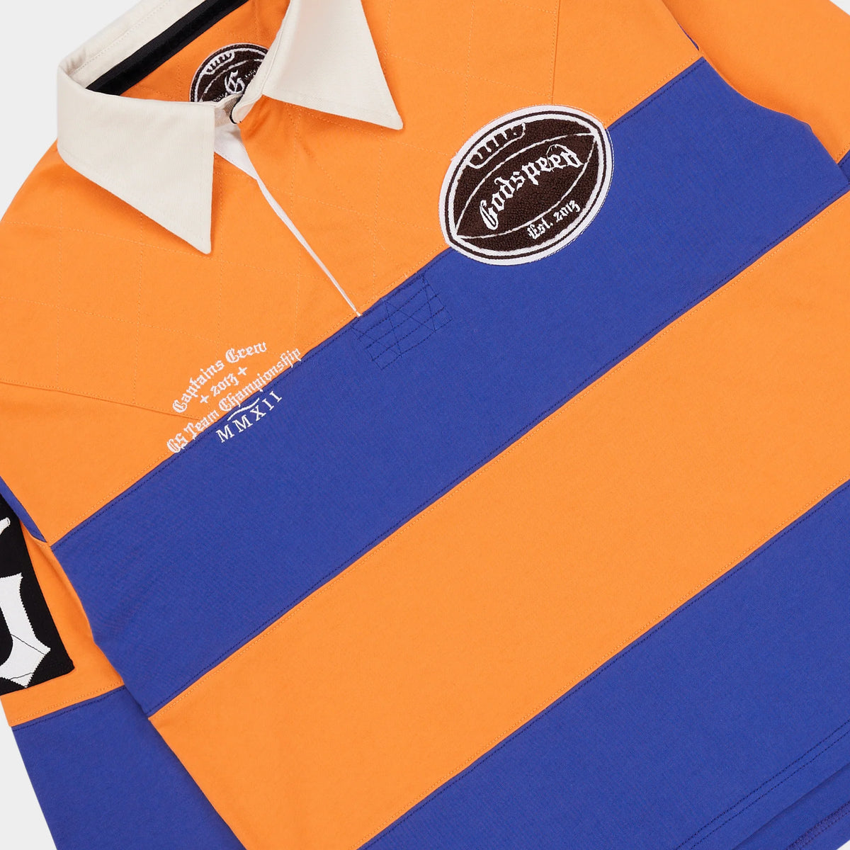 GODSPEED Classic Field Rugby Shirt (Orange Blue)