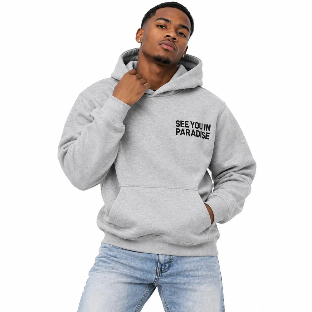 See You In Paradise Wingspan Hoodie (Heather Charcoal/Black) 8816H