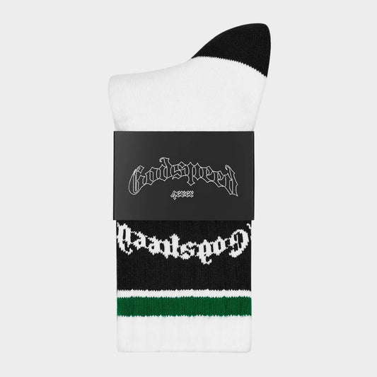 Godspeed OG Striped Socks White Green