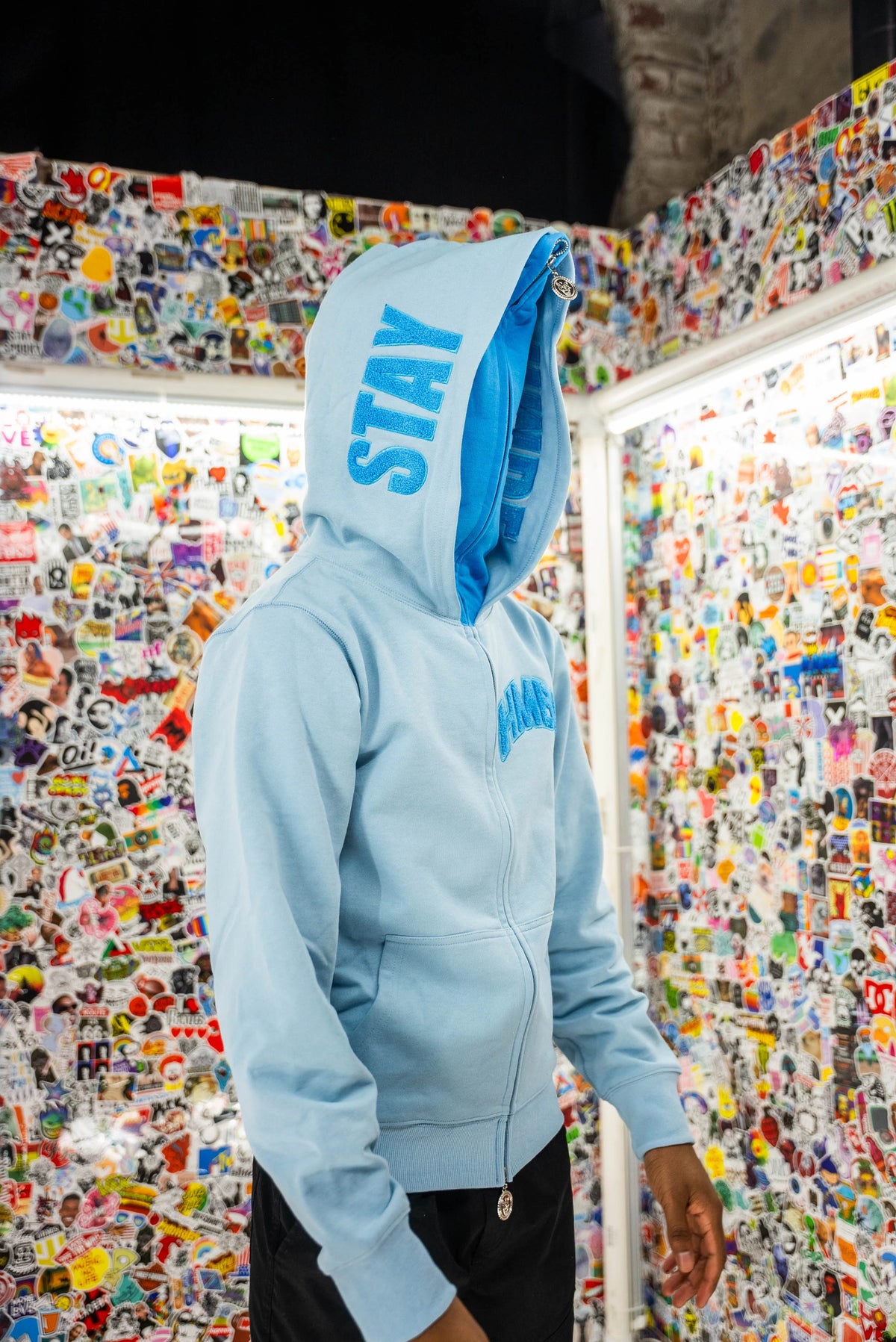 HMBL OG Baby Blueberry Double Full Zip Hoodie