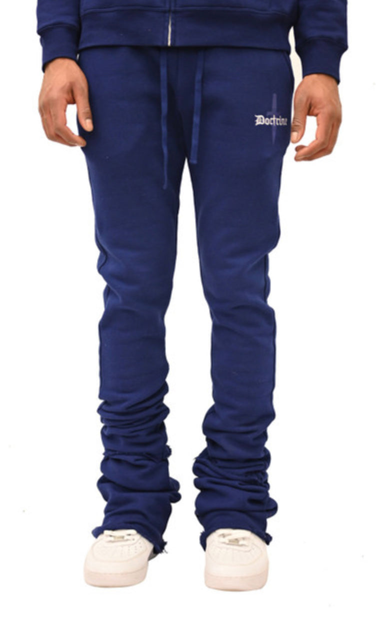 Super Stacked Doctrine Sweatpants - Flared Joggers-DBOO24