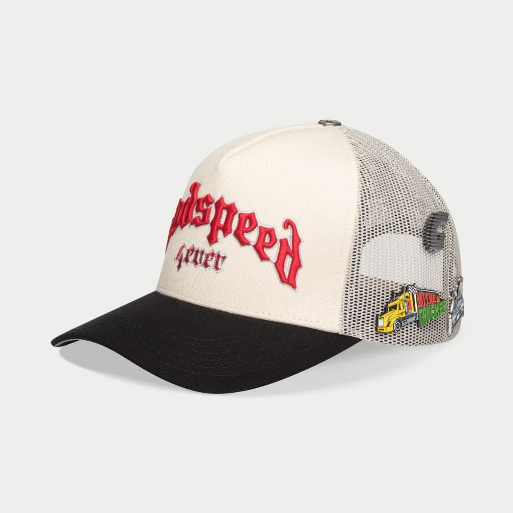 Godspeed FOREVER TRUCKER HAT (WHITE/BLACK)