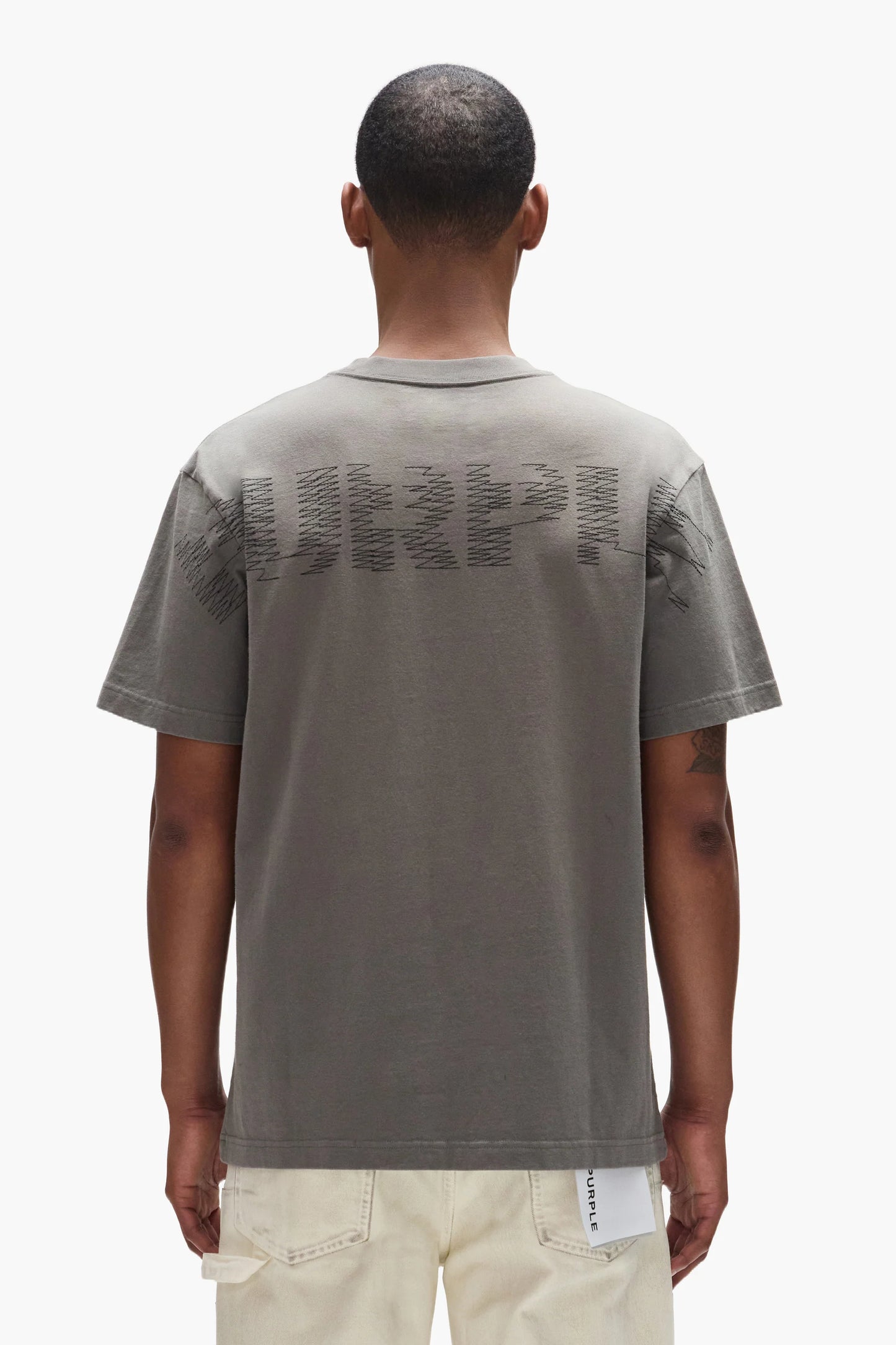 PURPLE-Zig Zag Tee-P117-HGGZ425