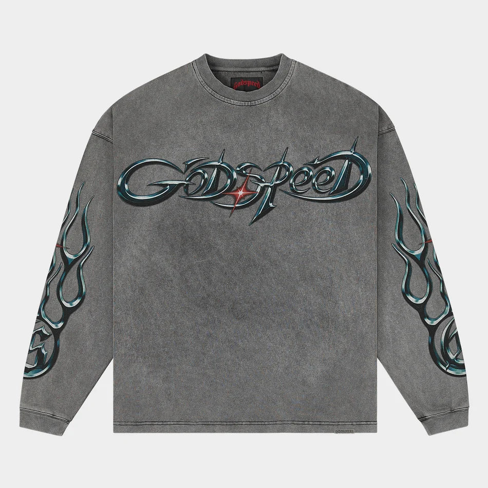 GODSPEED New Age Reloaded LS T-Shirt (Grey Wash)