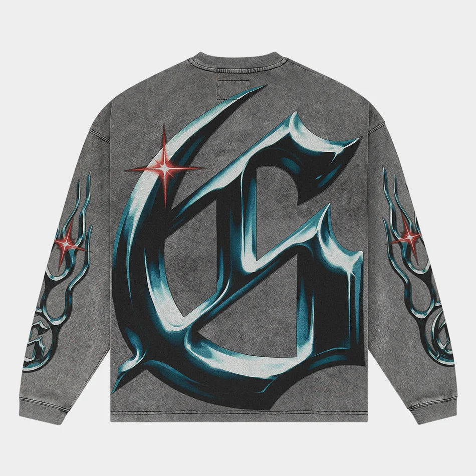 GODSPEED New Age Reloaded LS T-Shirt (Grey Wash)