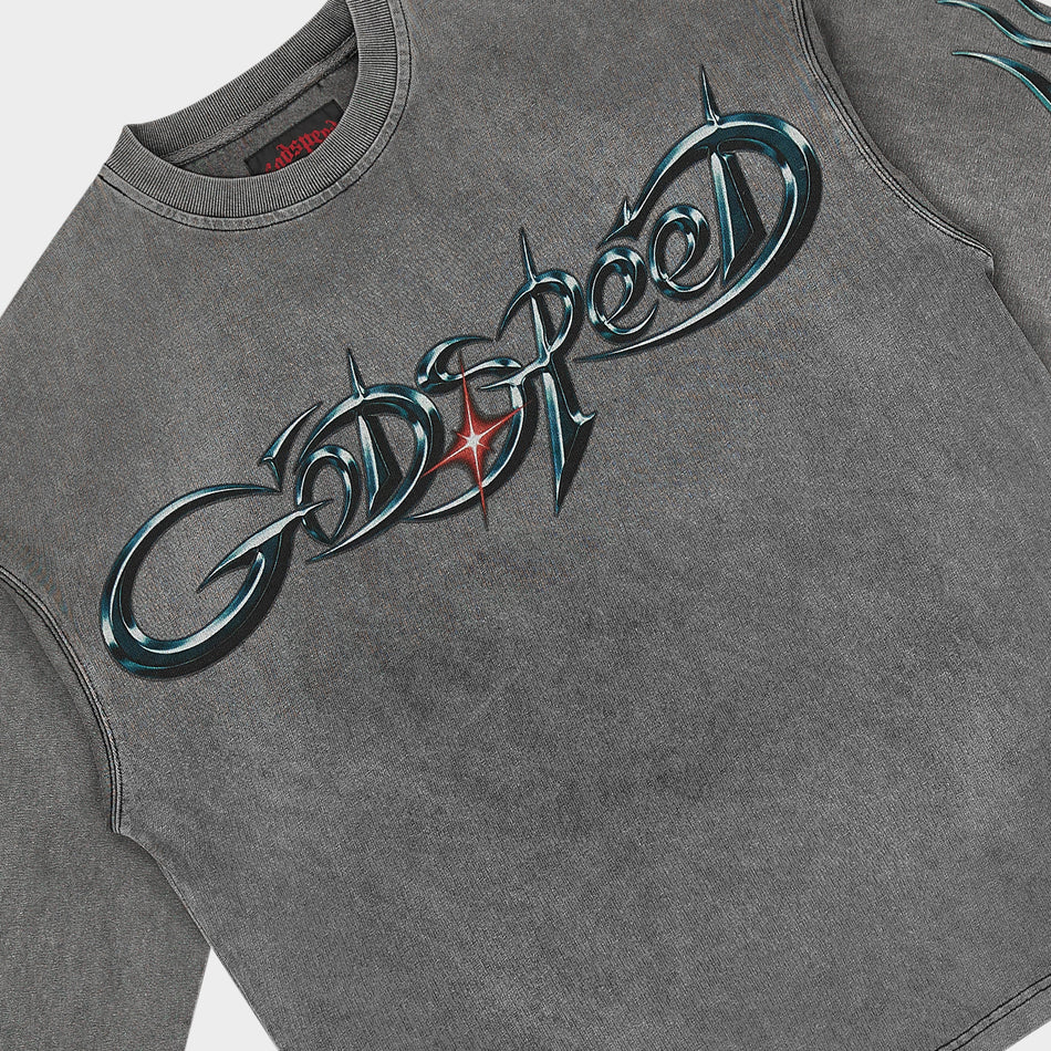 GODSPEED New Age Reloaded LS T-Shirt (Grey Wash)