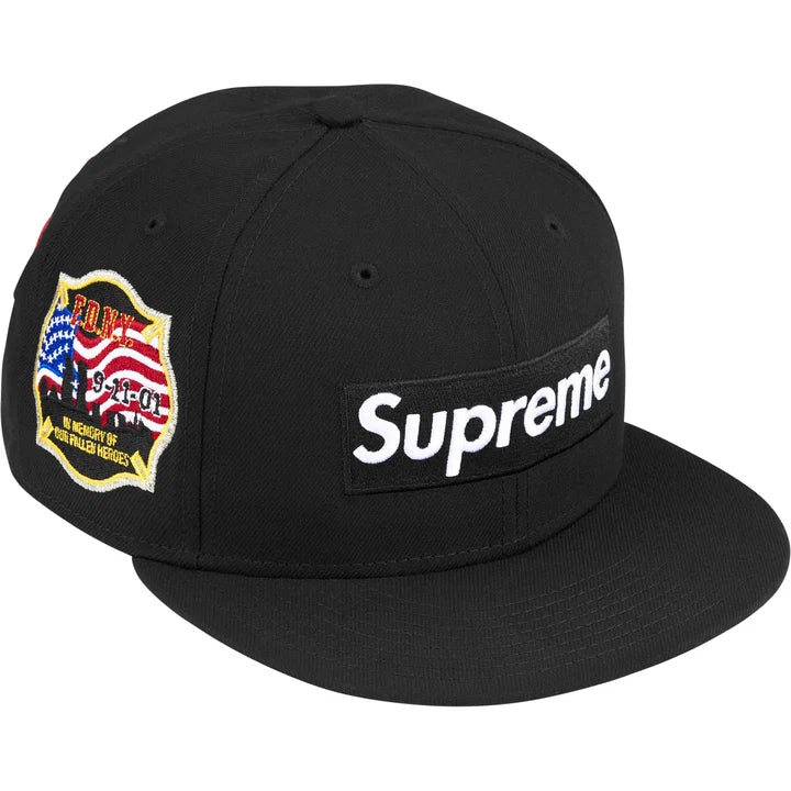 SUPREME /FDNY BOX LOGO NEW ERA HAT BLACK 7 1/2