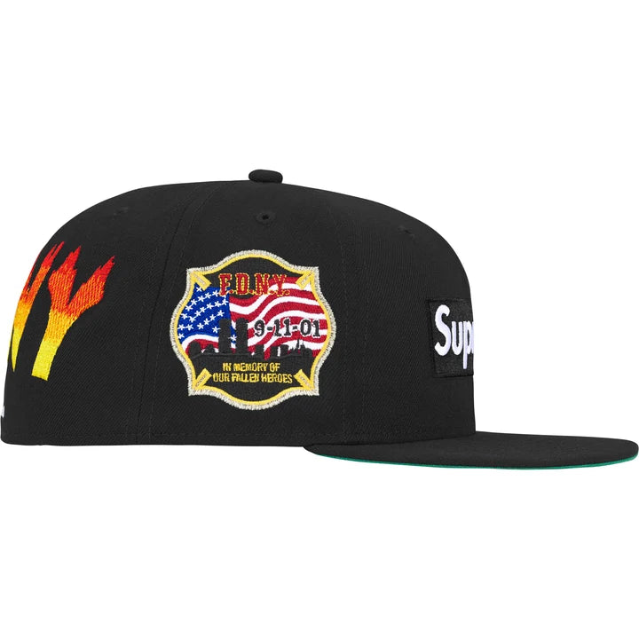SUPREME /FDNY BOX LOGO NEW ERA HAT BLACK 7 1/2