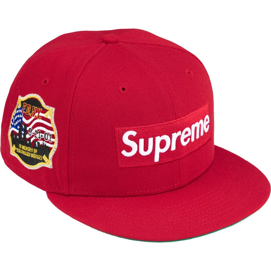 SUPREME /FDNY BOX LOGO NEW ERA HAT RED 7 1/8