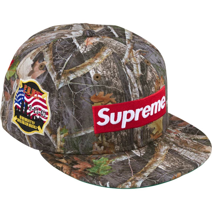 SUPREME /FDNY BOX LOGO NEW ERA HAT CAMO 7 5/8