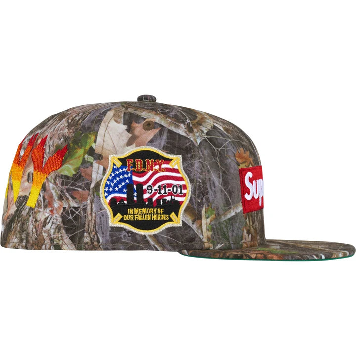 SUPREME /FDNY BOX LOGO NEW ERA HAT CAMO 7 5/8