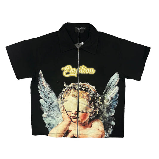 MIX EMOTION-“Blinded” Zip Up Shirt