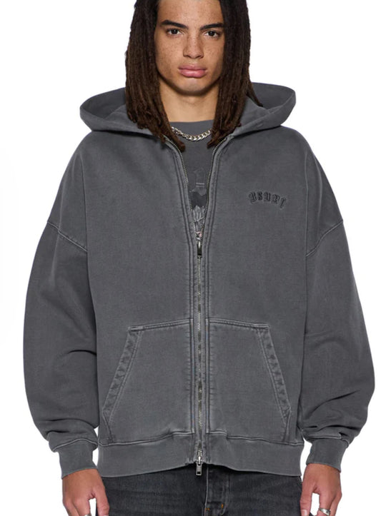 KSUBI-Serpent Ekcess Hoodie Faded Black-MFA25FL006