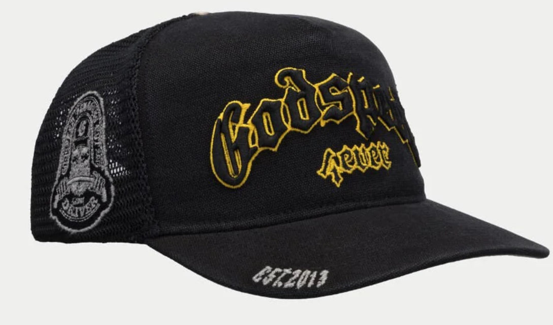 GODSPEED GS FOREVER TRUCKER HAT - BLUE-ORANGE - O/S